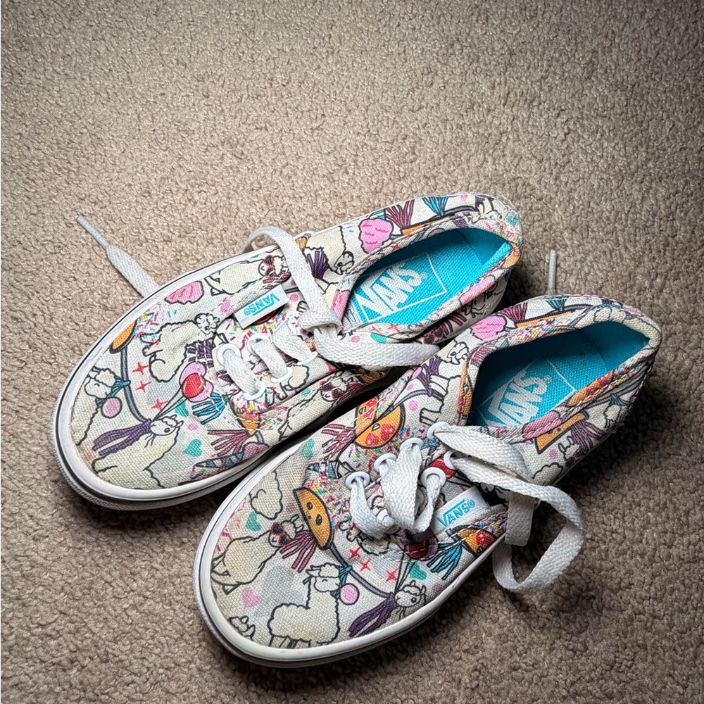 Vans Kids' Cartoon Print Sneakers - Multicolor